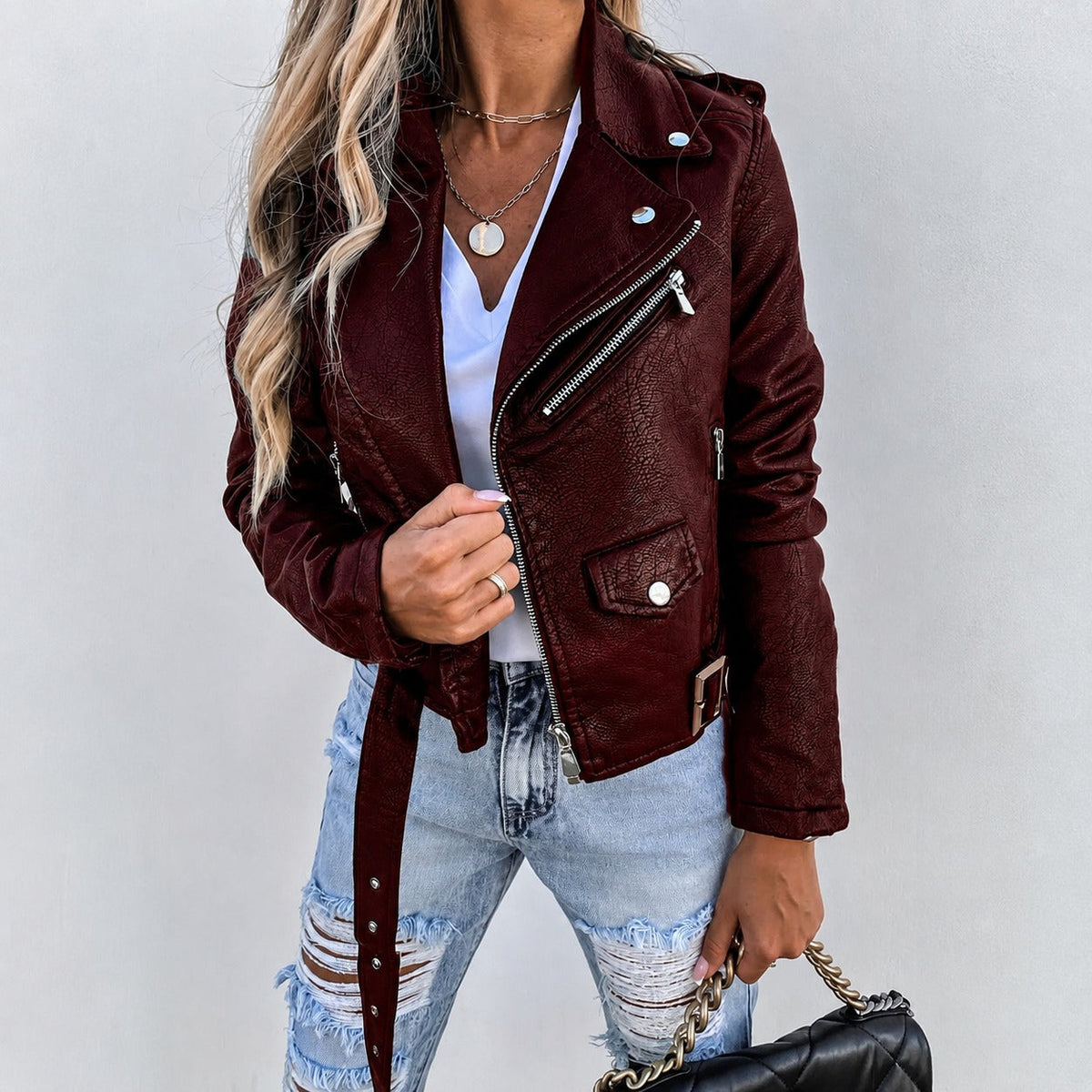Alivia - Klassische Damenjacke mit Zipper