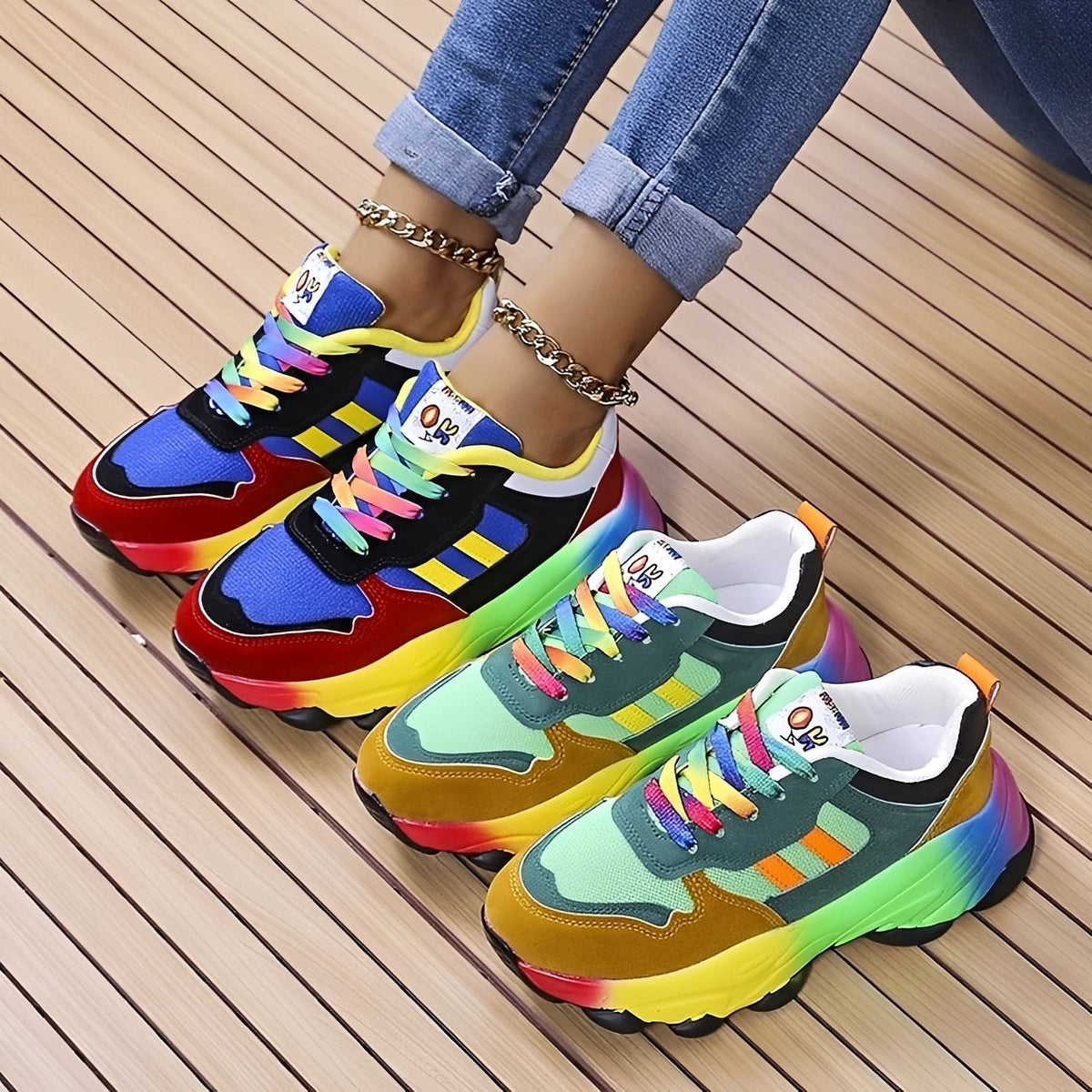 Erika - Bequeme bunte Schuhe