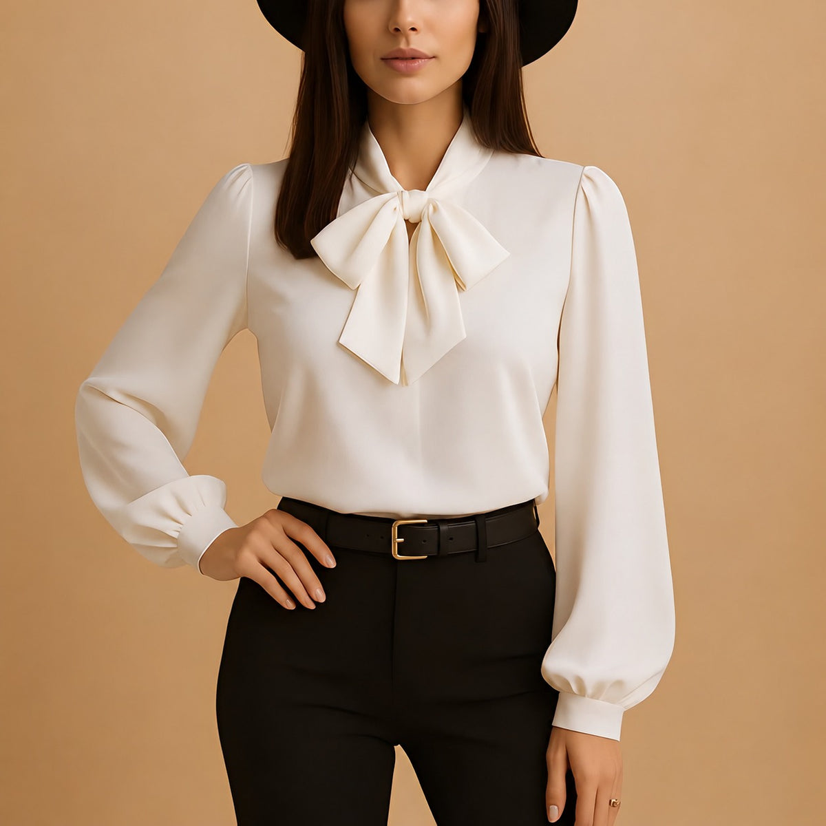 Blainne - Elegant gestaltete Damenbluse mit Schleifendetail