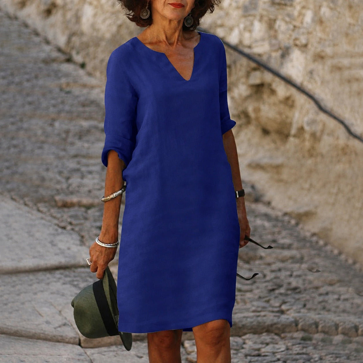 Sara - Elegantes, schlichtes Kleid