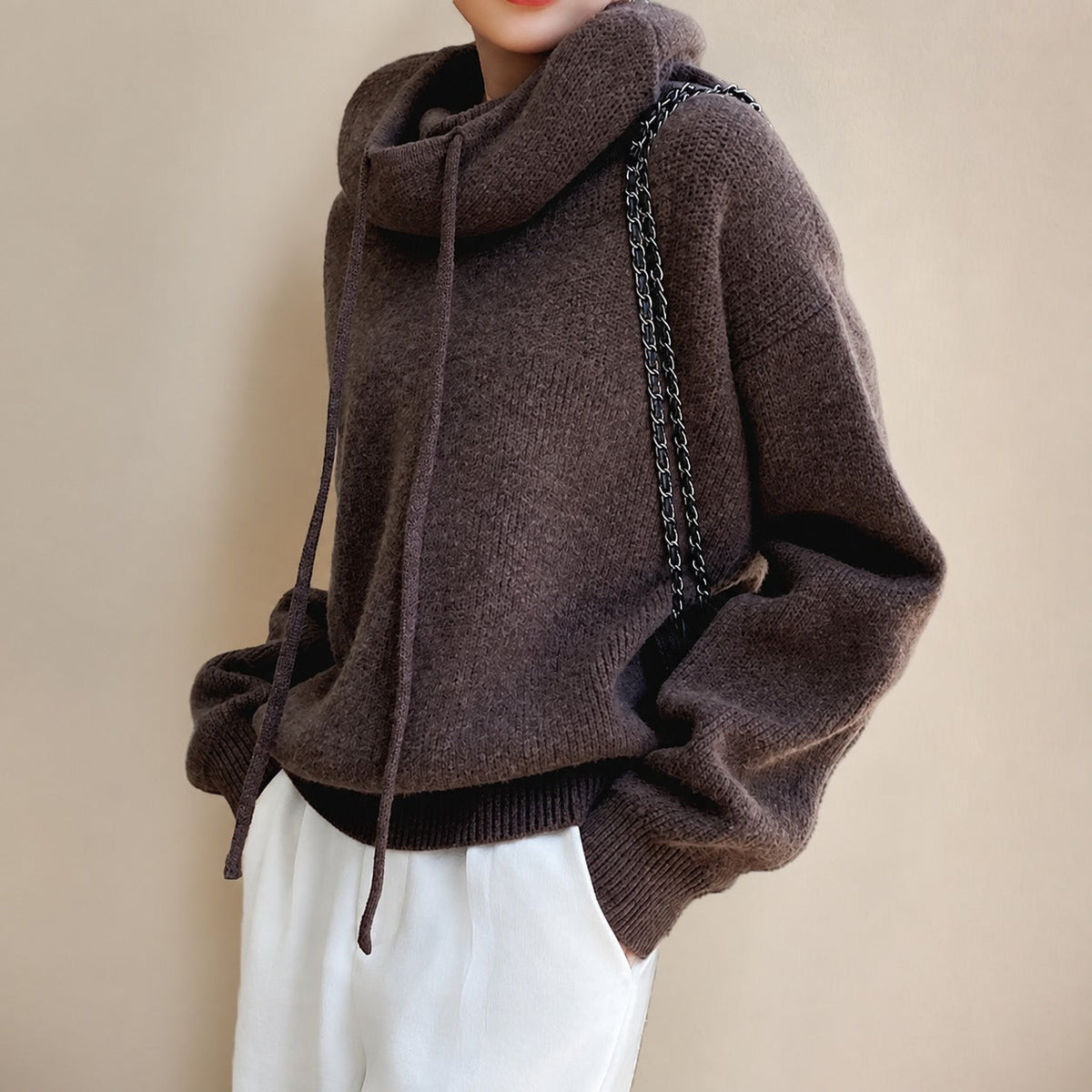 Eden - Eleganter, lockerer Rollkragenpullover