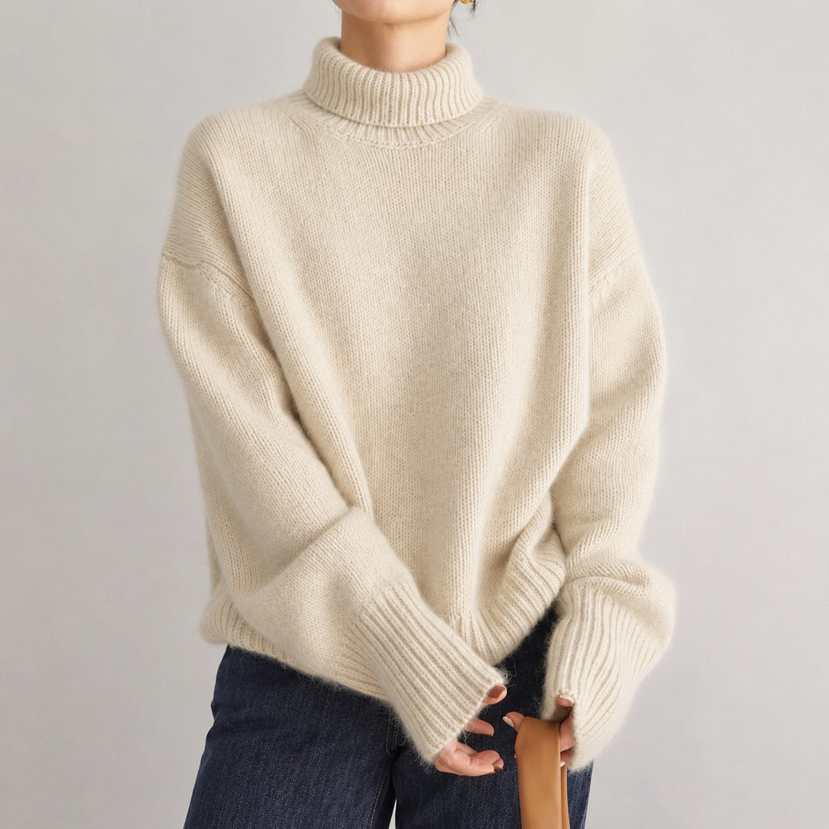 Lea - Komfortabler Damen-Rollkragenpullover