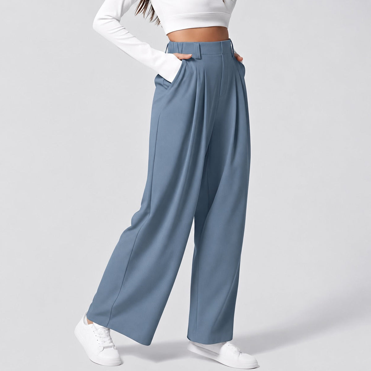 Montana - Flexibel dehnbare Damenhose mit geradem Bein