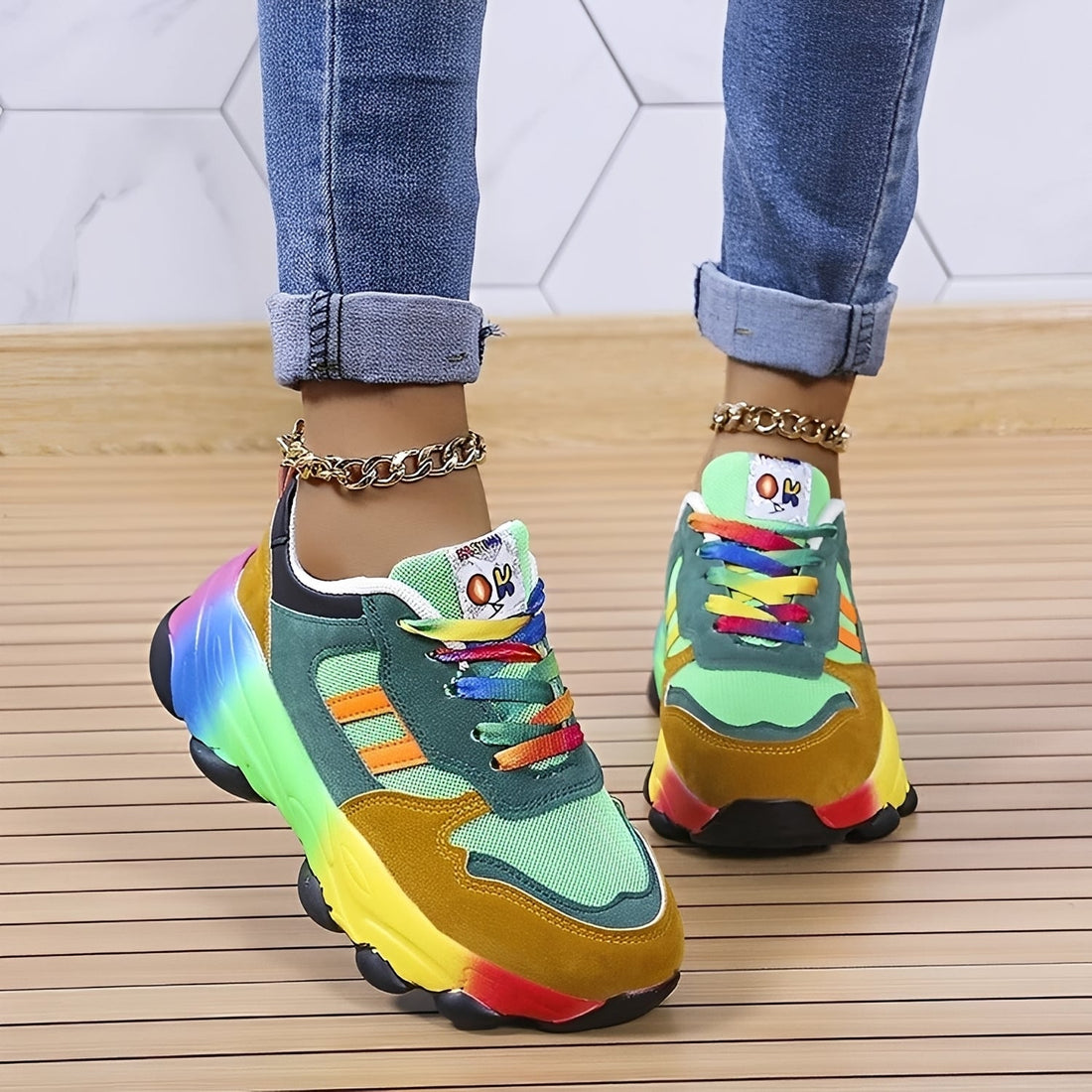 Erika - Bequeme bunte Schuhe