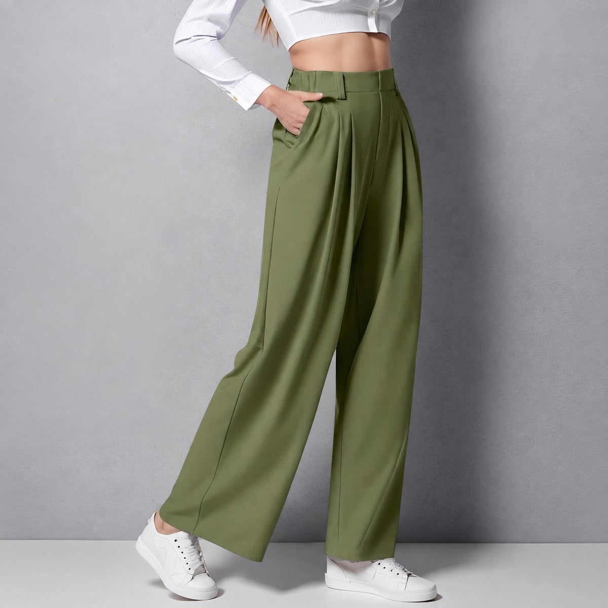 Montana - Flexibel dehnbare Damenhose mit geradem Bein