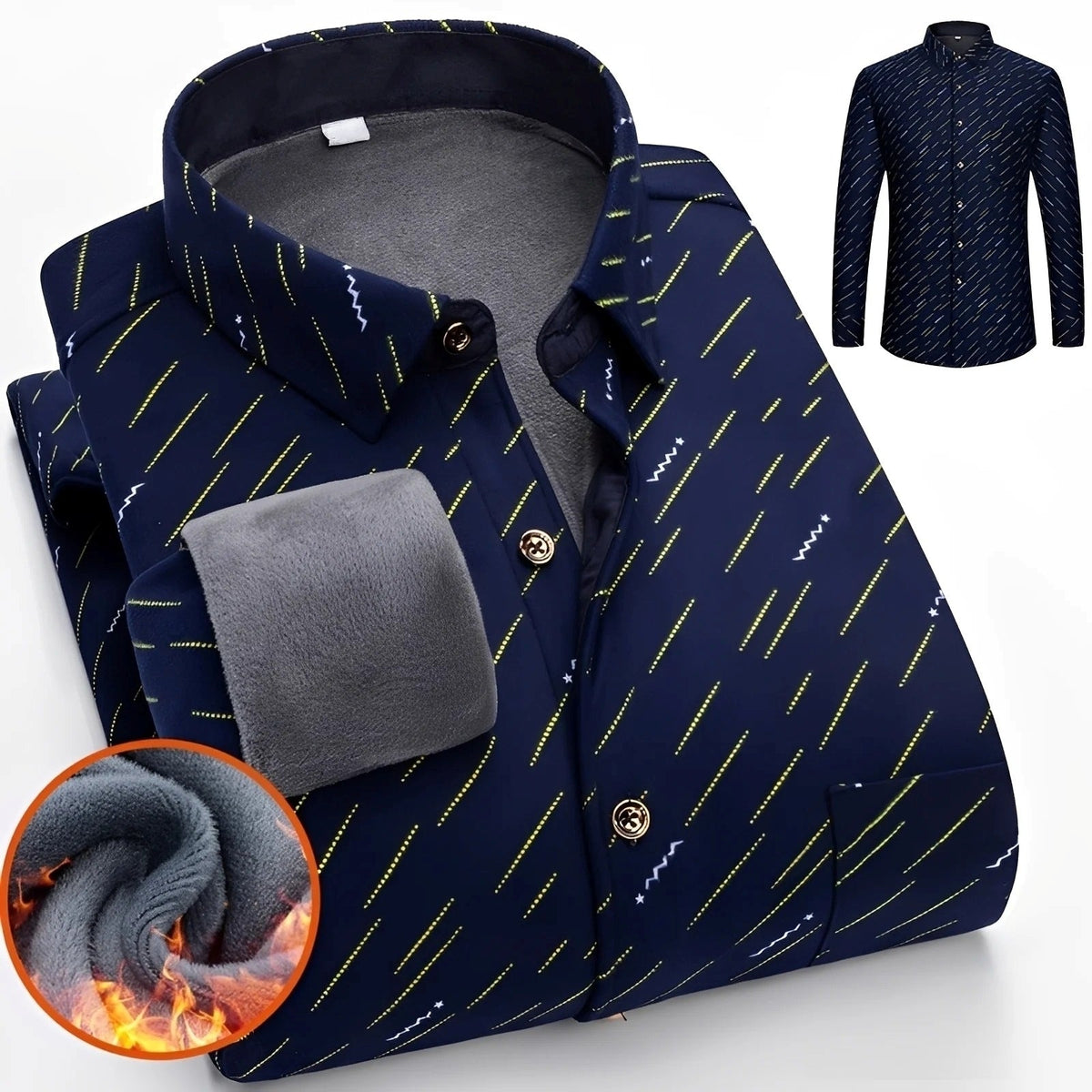Anton - Elegantes, warmes Herren-Karohemd