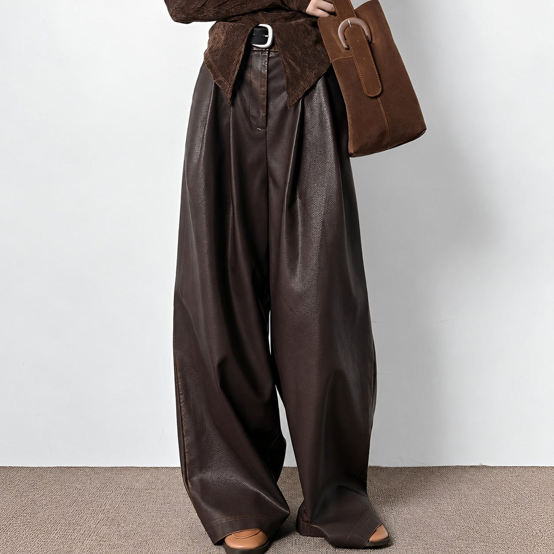 Lora - Damenhosen im klassischen Stil mit hoher Taille