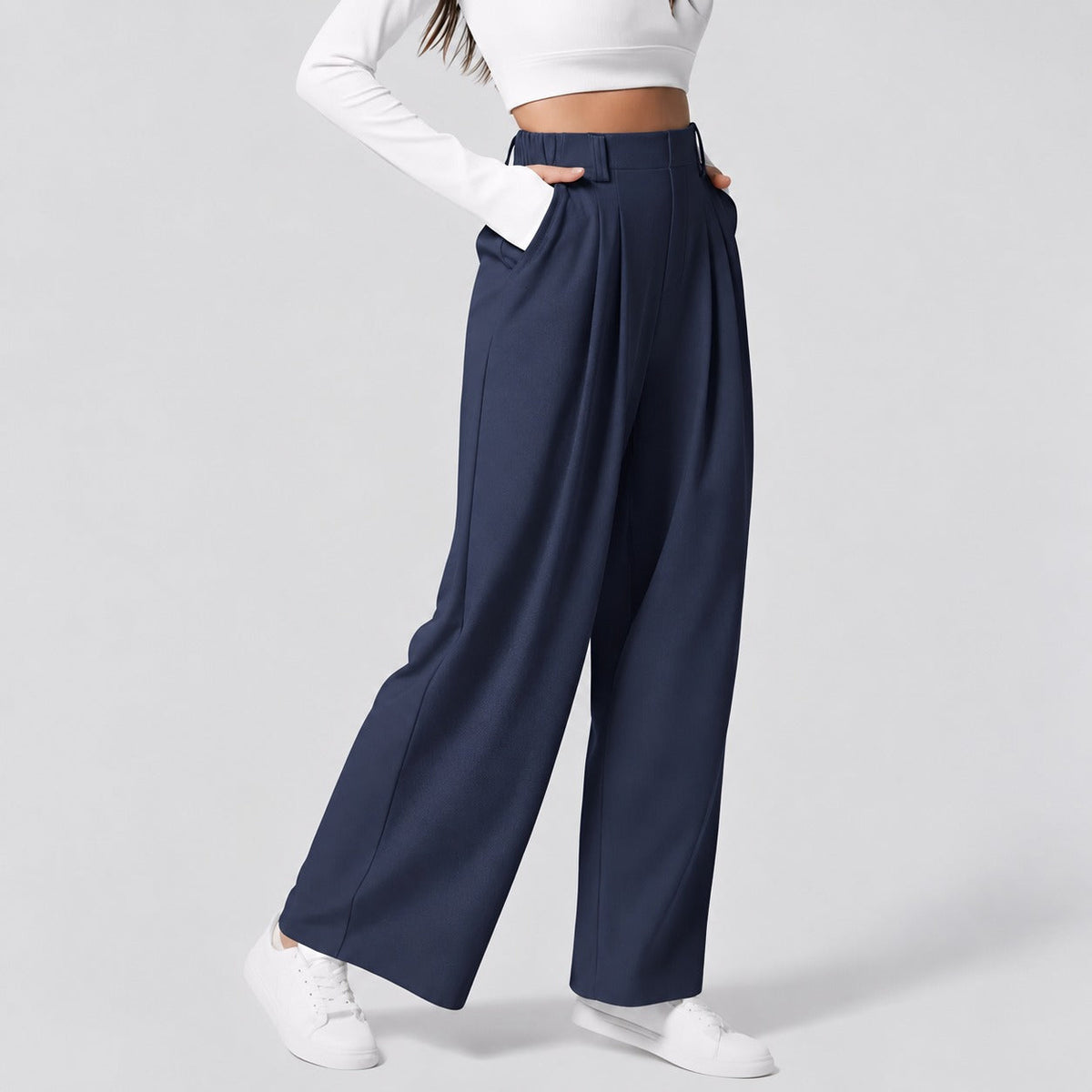 Montana - Flexibel dehnbare Damenhose mit geradem Bein