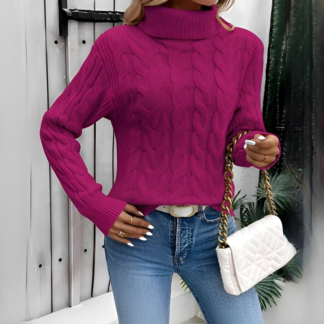 Amélie - Warmer und stilvoller Rollkragenpullover