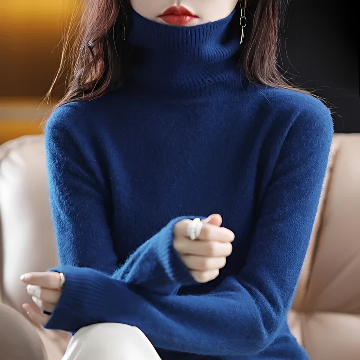 Letizia - Kuscheliger Rollkragenpullover