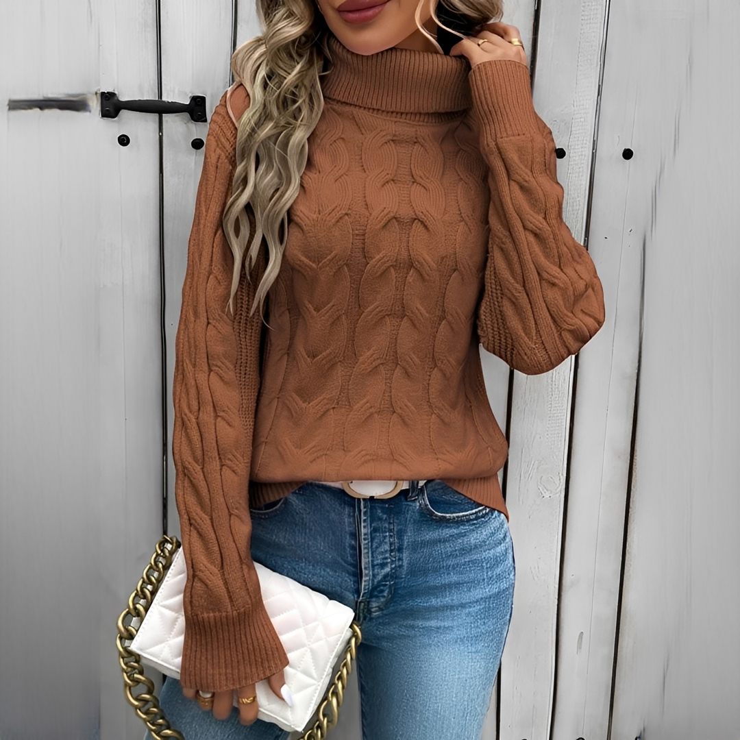 Amélie - Warmer und stilvoller Rollkragenpullover