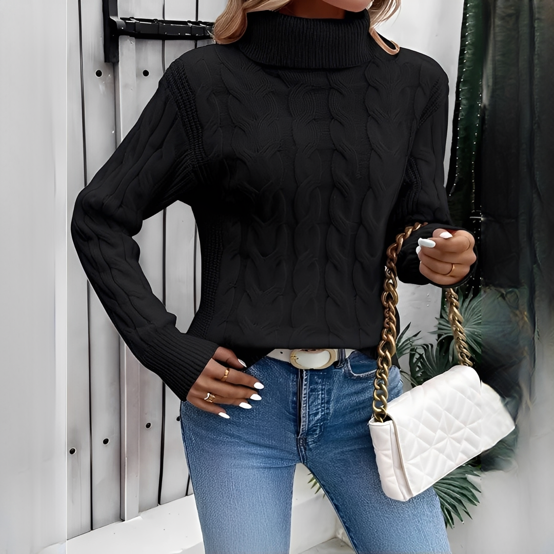 Amélie - Warmer und stilvoller Rollkragenpullover