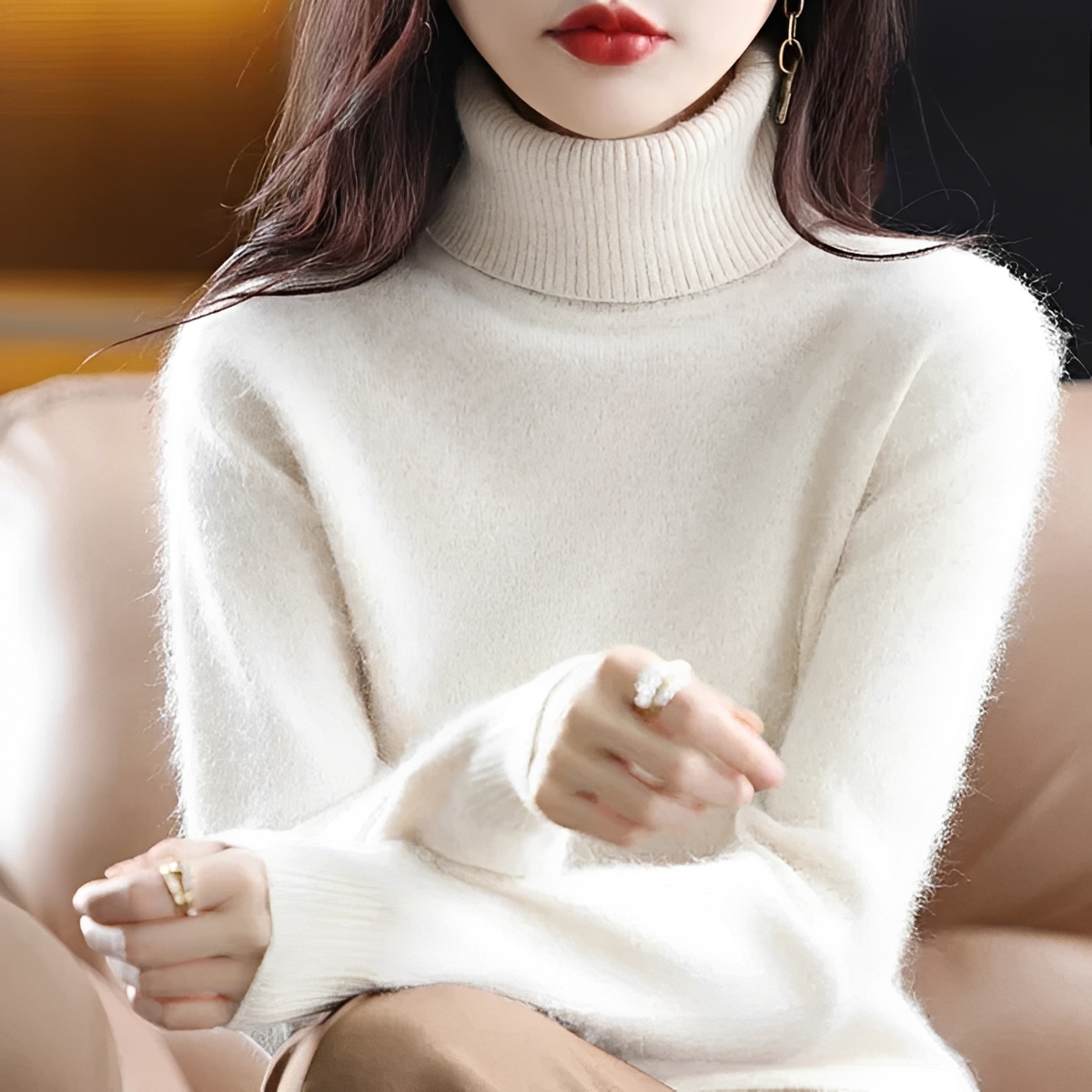 Letizia - Kuscheliger Rollkragenpullover