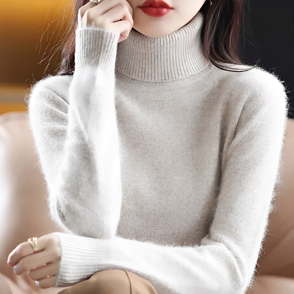Letizia - Kuscheliger Rollkragenpullover