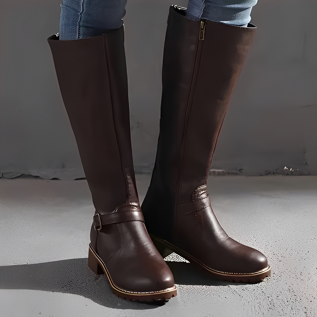 Livie - Schicke Stiefel mit Zipper