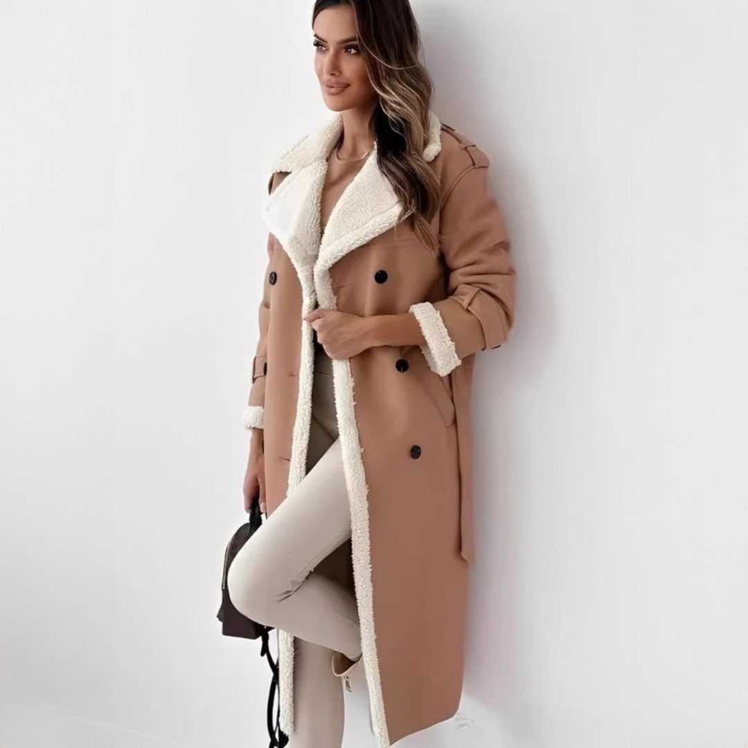 Sally - Eleganter und warmer langer Mantel
