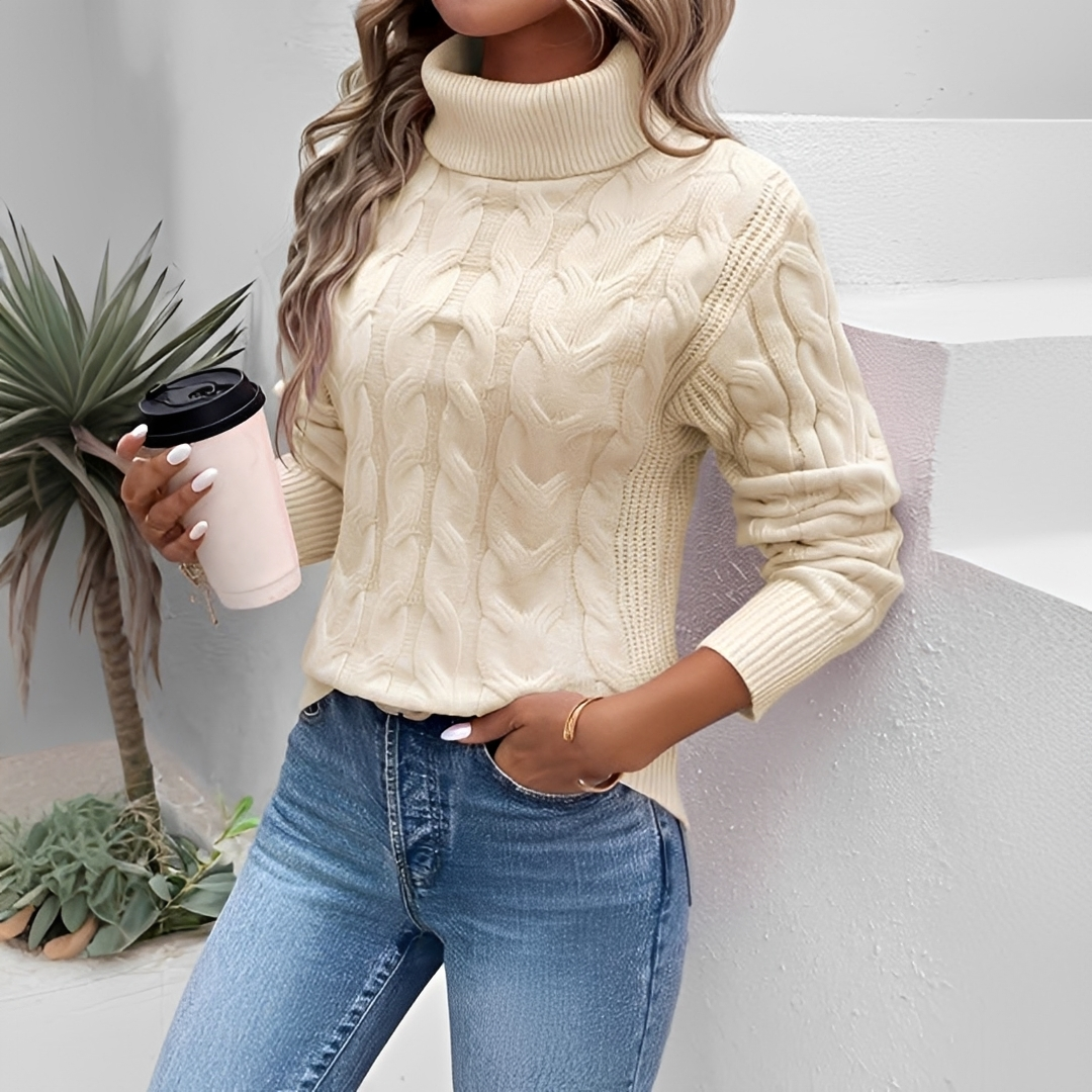 Amélie - Warmer und stilvoller Rollkragenpullover