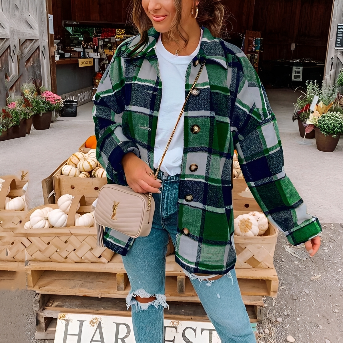 Anna - Trendiges und gemütliches Oversize-Hemd