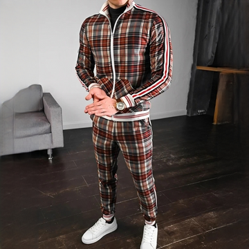 Neal - Stilvolles Set aus Hose mit Karomuster