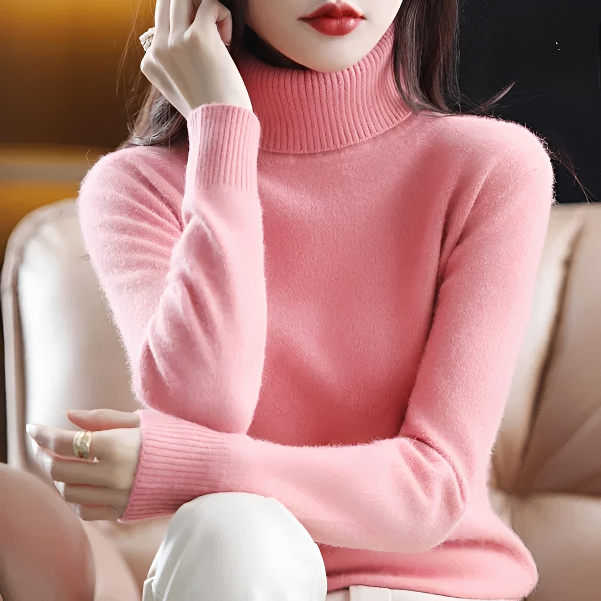 Letizia - Kuscheliger Rollkragenpullover