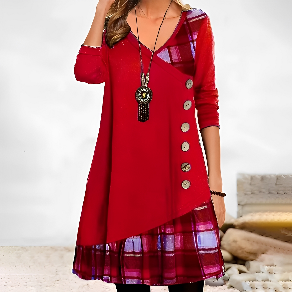 Shawnee - Stilvolles und angenehmes Langarm-Minikleid