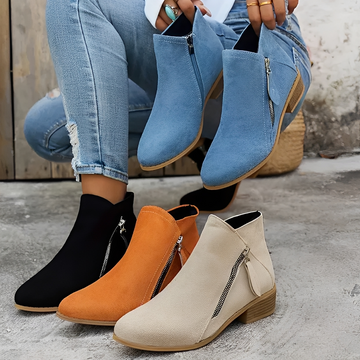Klara - Elegante und schicke Stiefel mit Reißverschluss