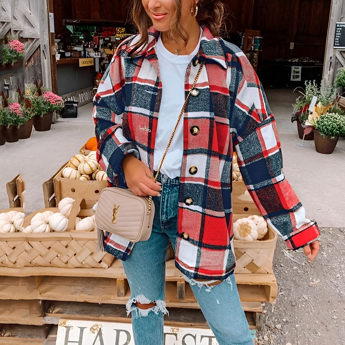 Anna - Trendiges und gemütliches Oversize-Hemd