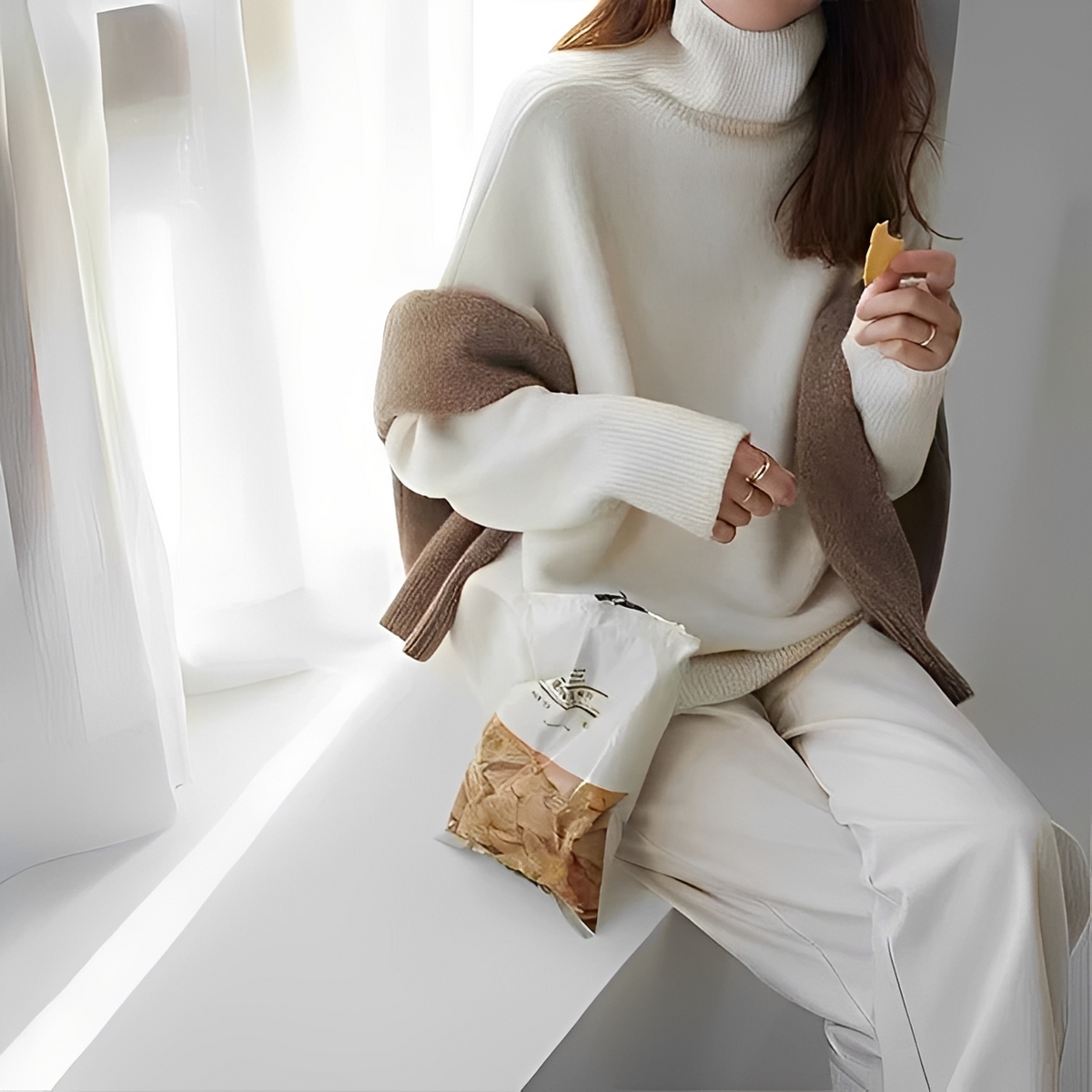 Clémentine - Kuscheliger Rollkragenpullover