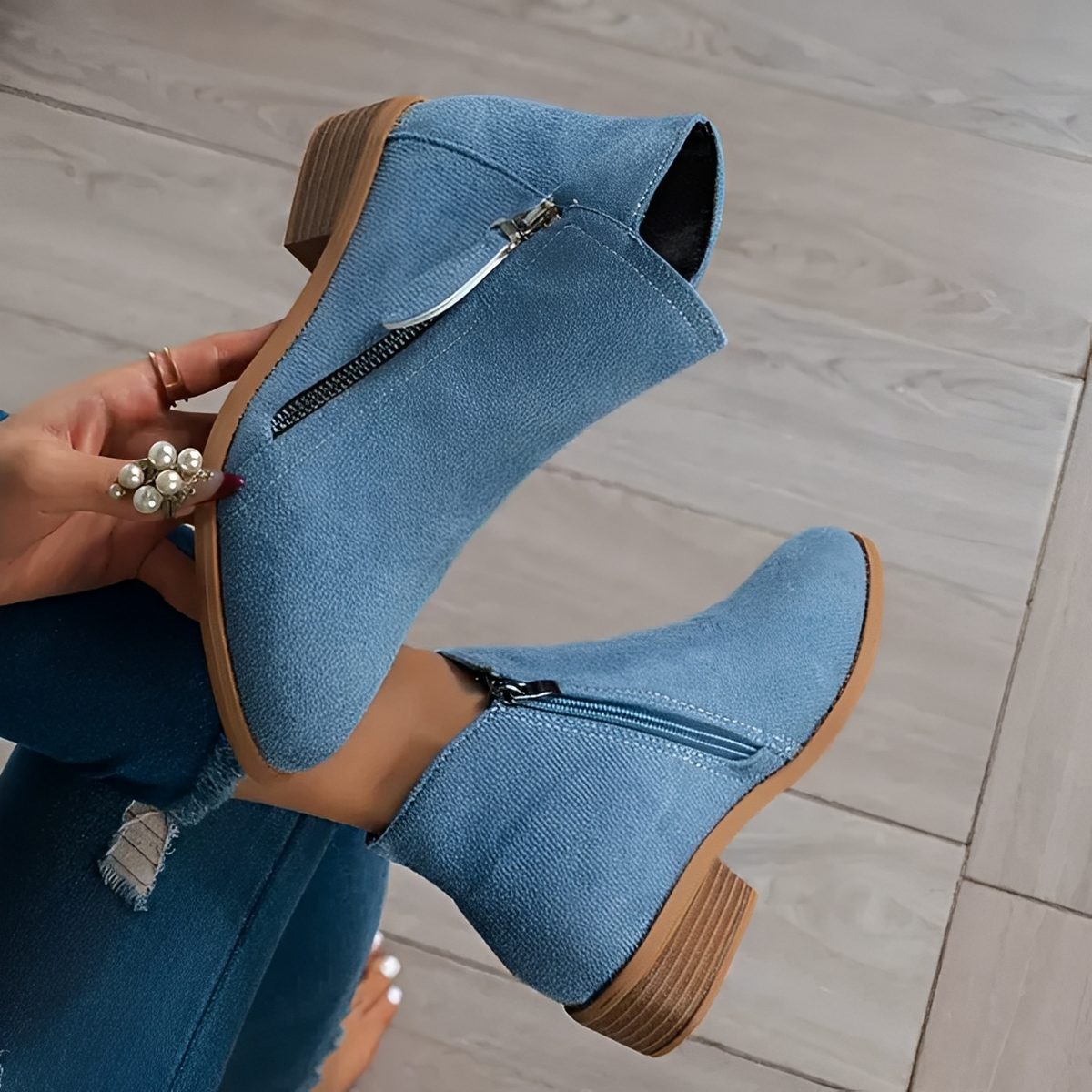 Klara - Elegante und schicke Stiefel mit Reißverschluss