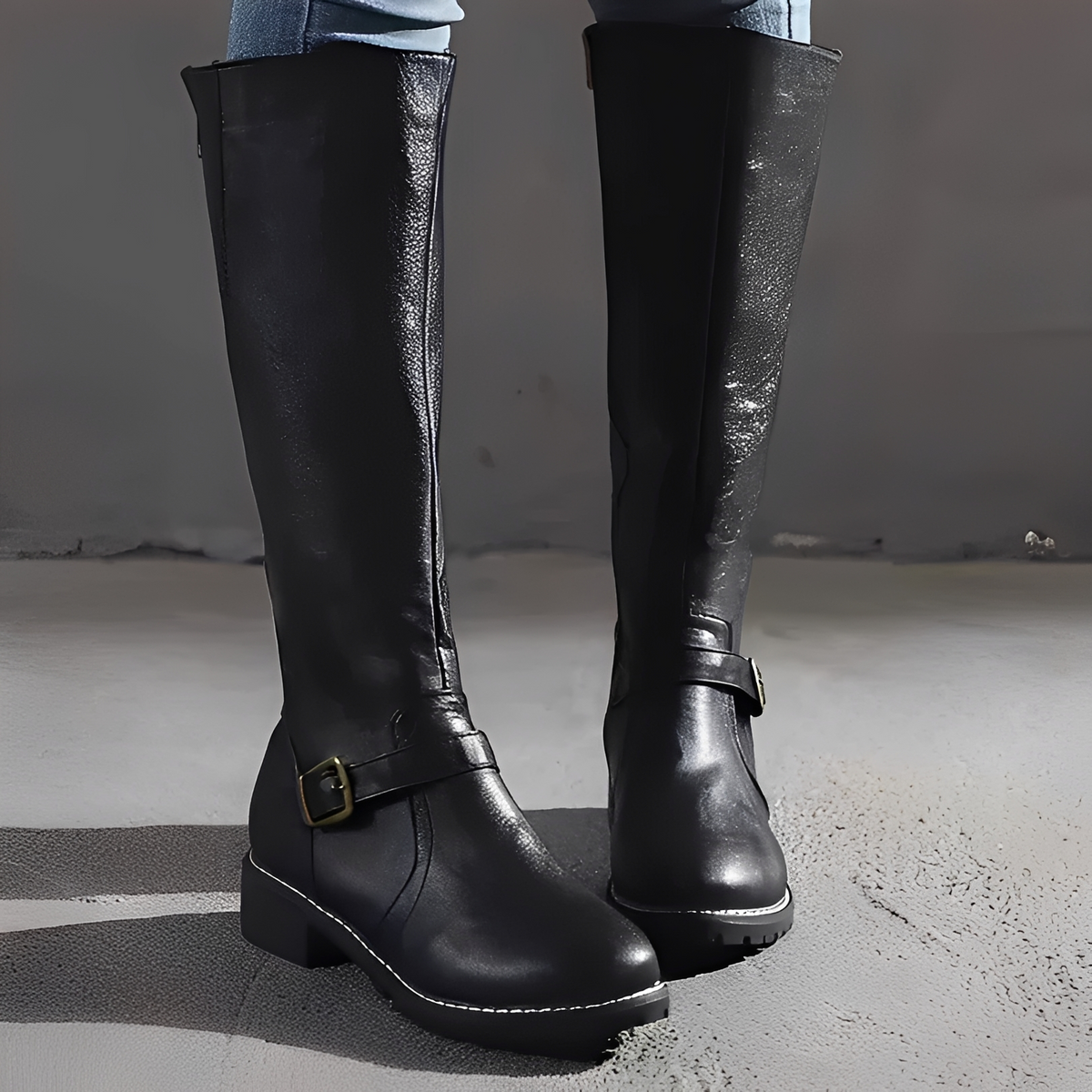 Livie - Schicke Stiefel mit Zipper