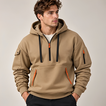 Norton - Strapazierfähiger Hoodie mit halbem Reißverschluss