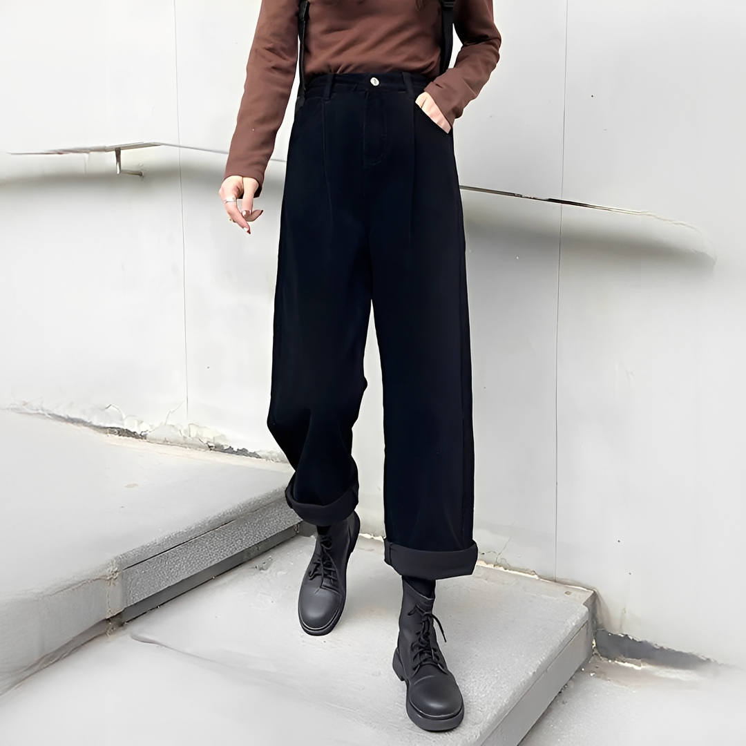 Shelbie - Hose mit klassischem weitem Bein