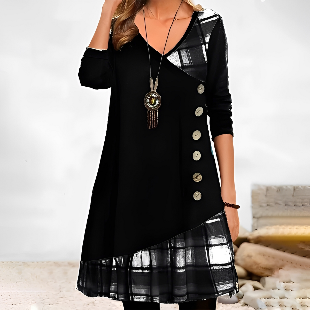 Shawnee - Stilvolles und angenehmes Langarm-Minikleid
