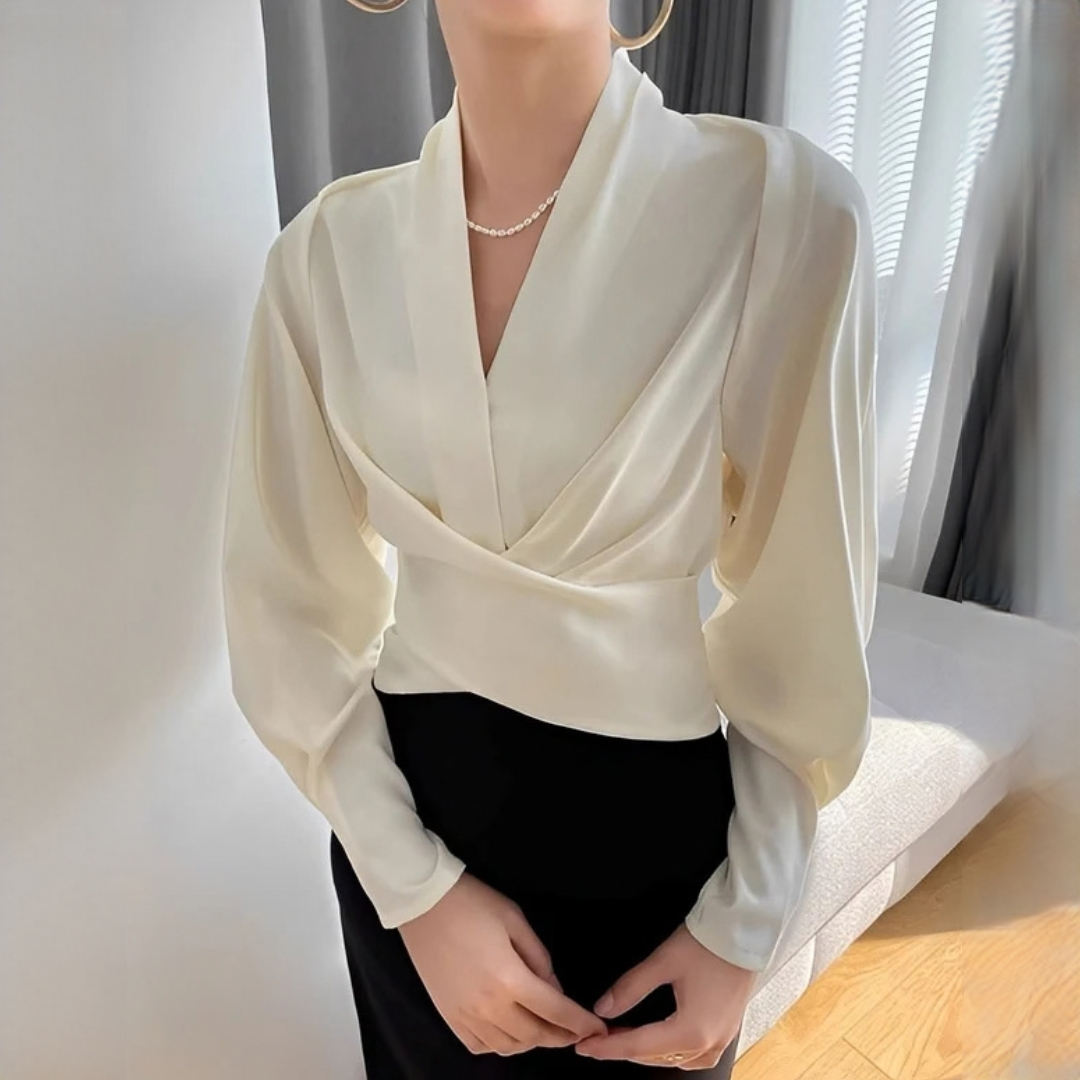 Annora - Elegante und schicke Langarmbluse