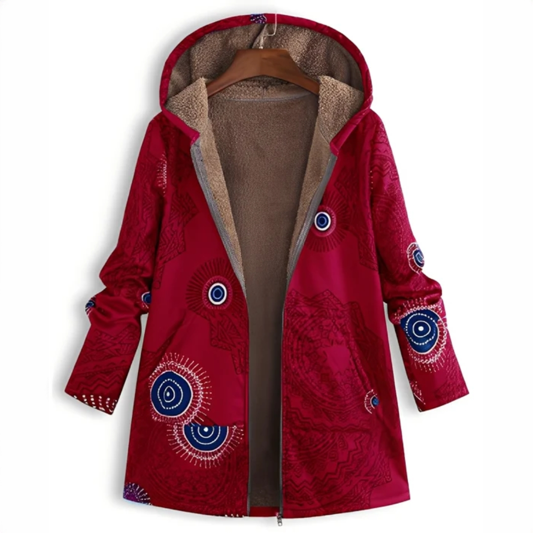 Jaslene - Klassische und warme Jacke mit Kapuze