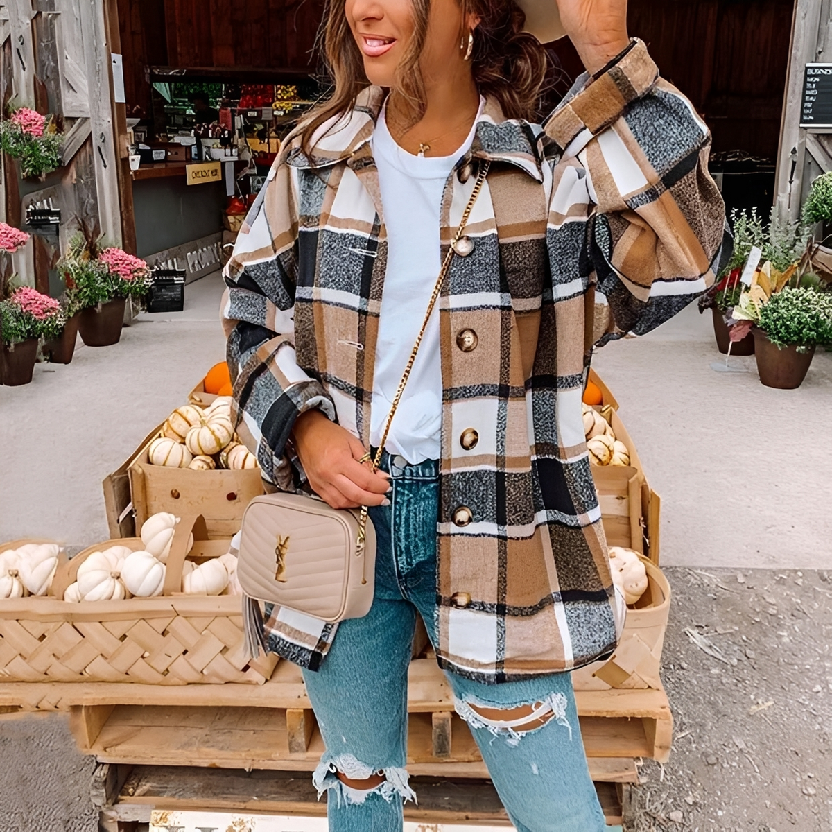 Anna - Trendiges und gemütliches Oversize-Hemd