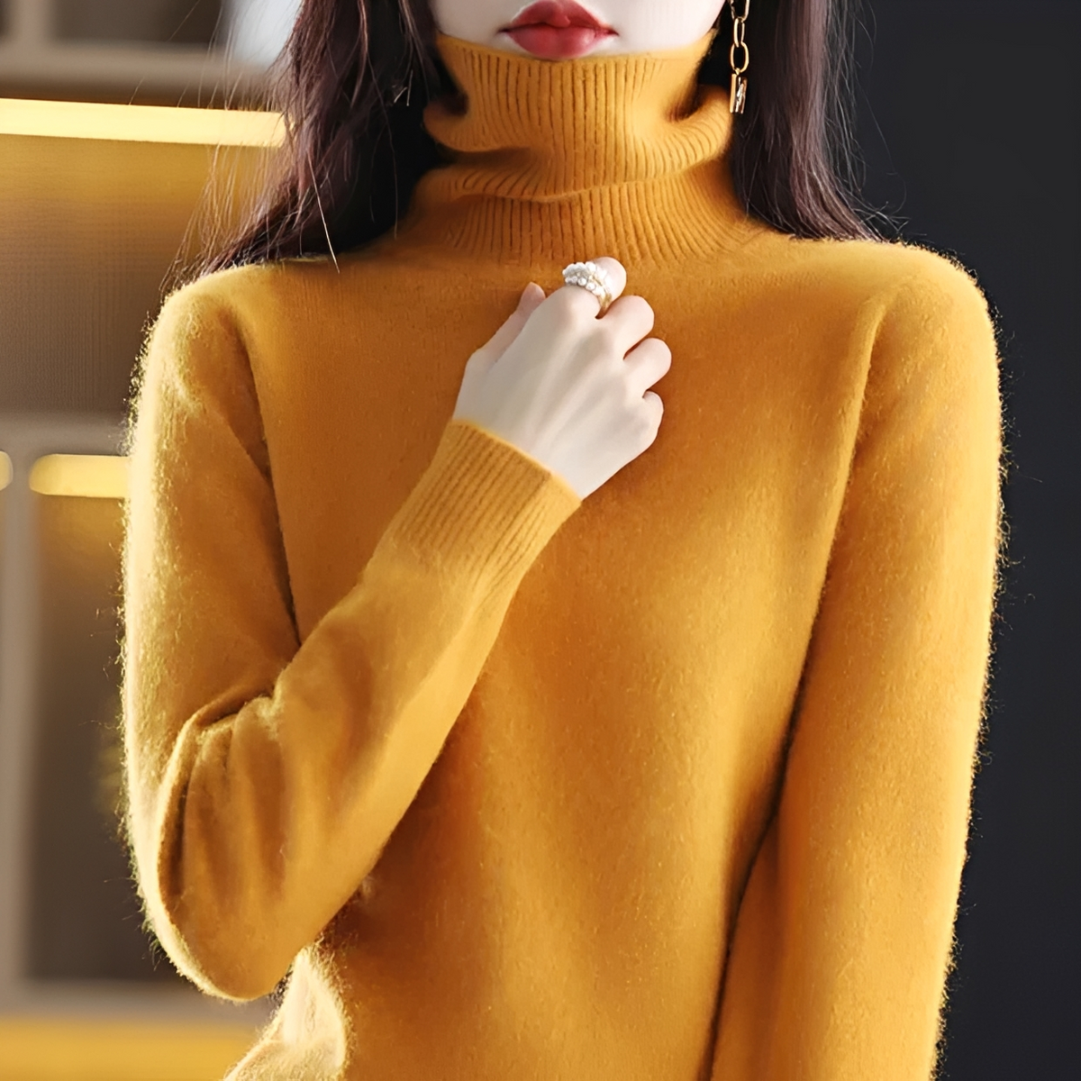 Letizia - Kuscheliger Rollkragenpullover