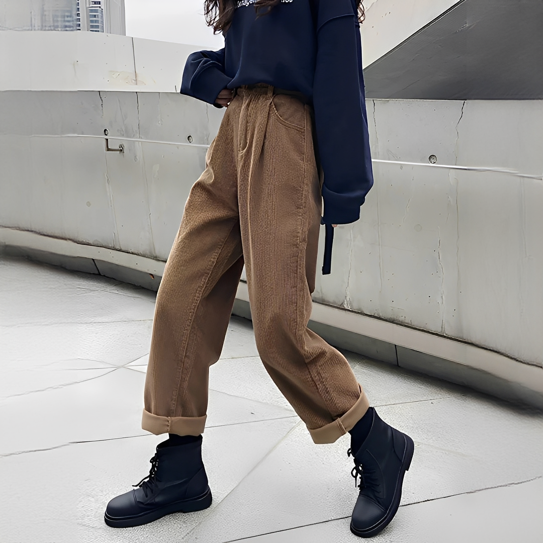 Shelbie - Hose mit klassischem weitem Bein