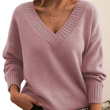 Mollie - Eleganter und bequemer V-Ausschnitt-Pullover
