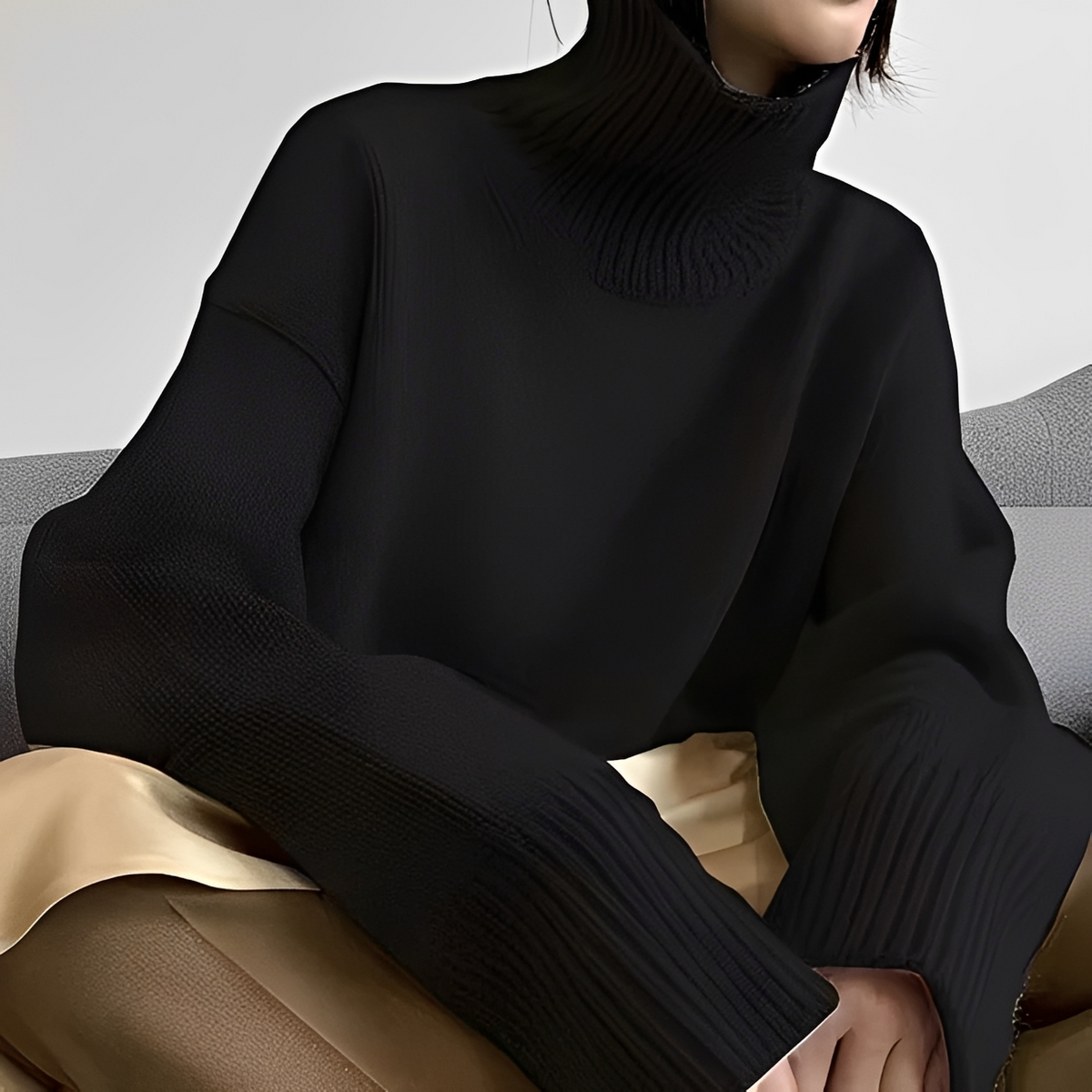 Clémentine - Kuscheliger Rollkragenpullover