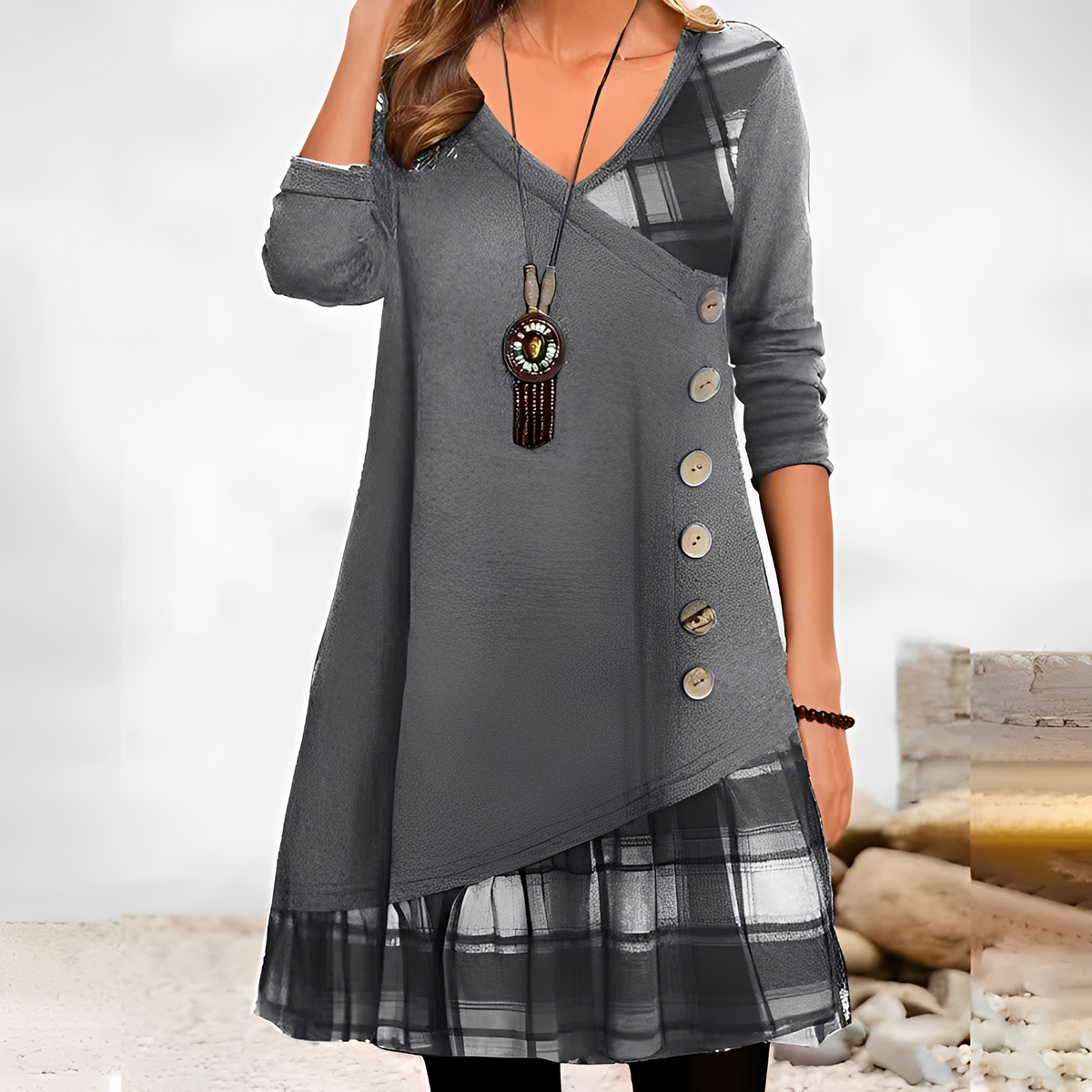Shawnee - Stilvolles und angenehmes Langarm-Minikleid