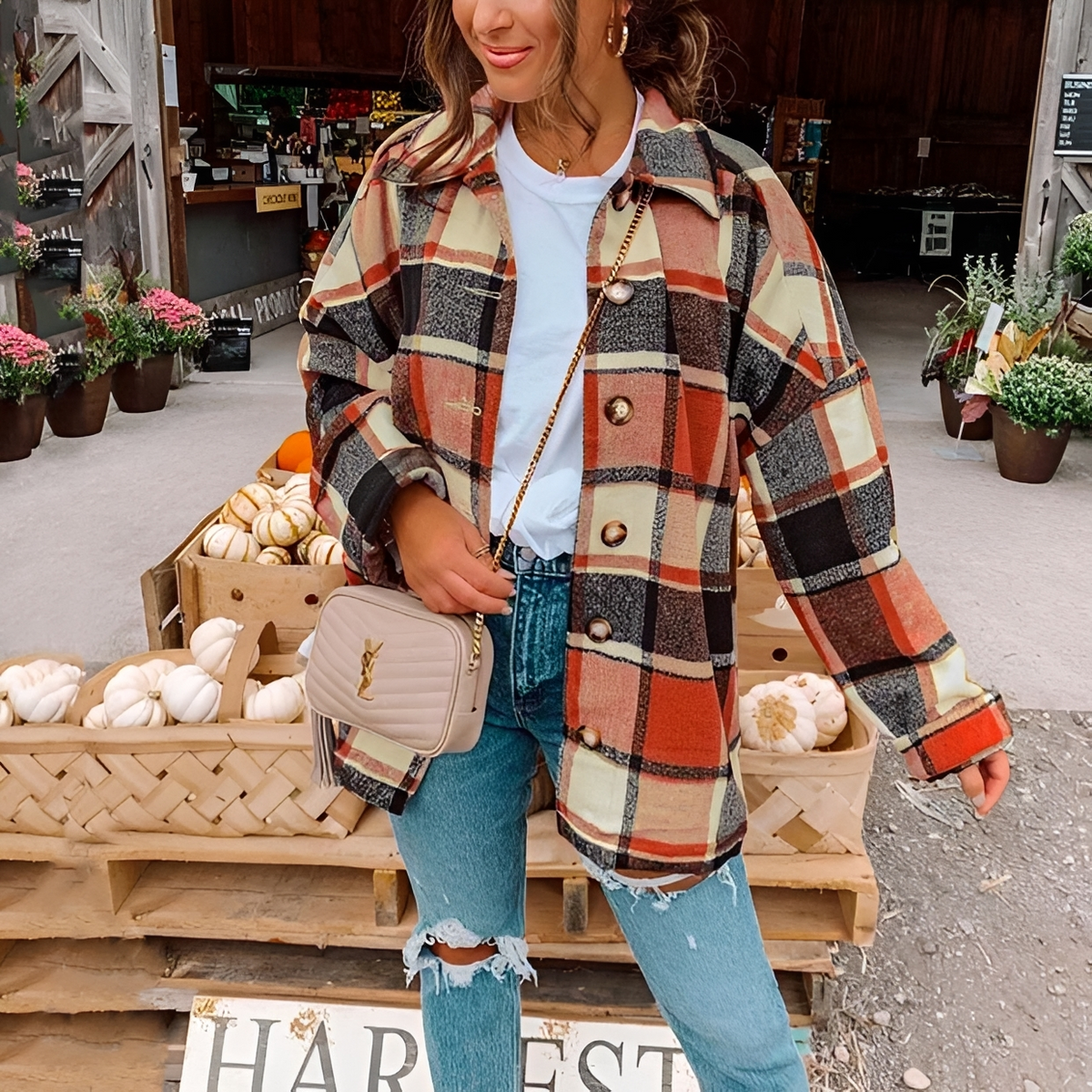 Anna - Trendiges und gemütliches Oversize-Hemd