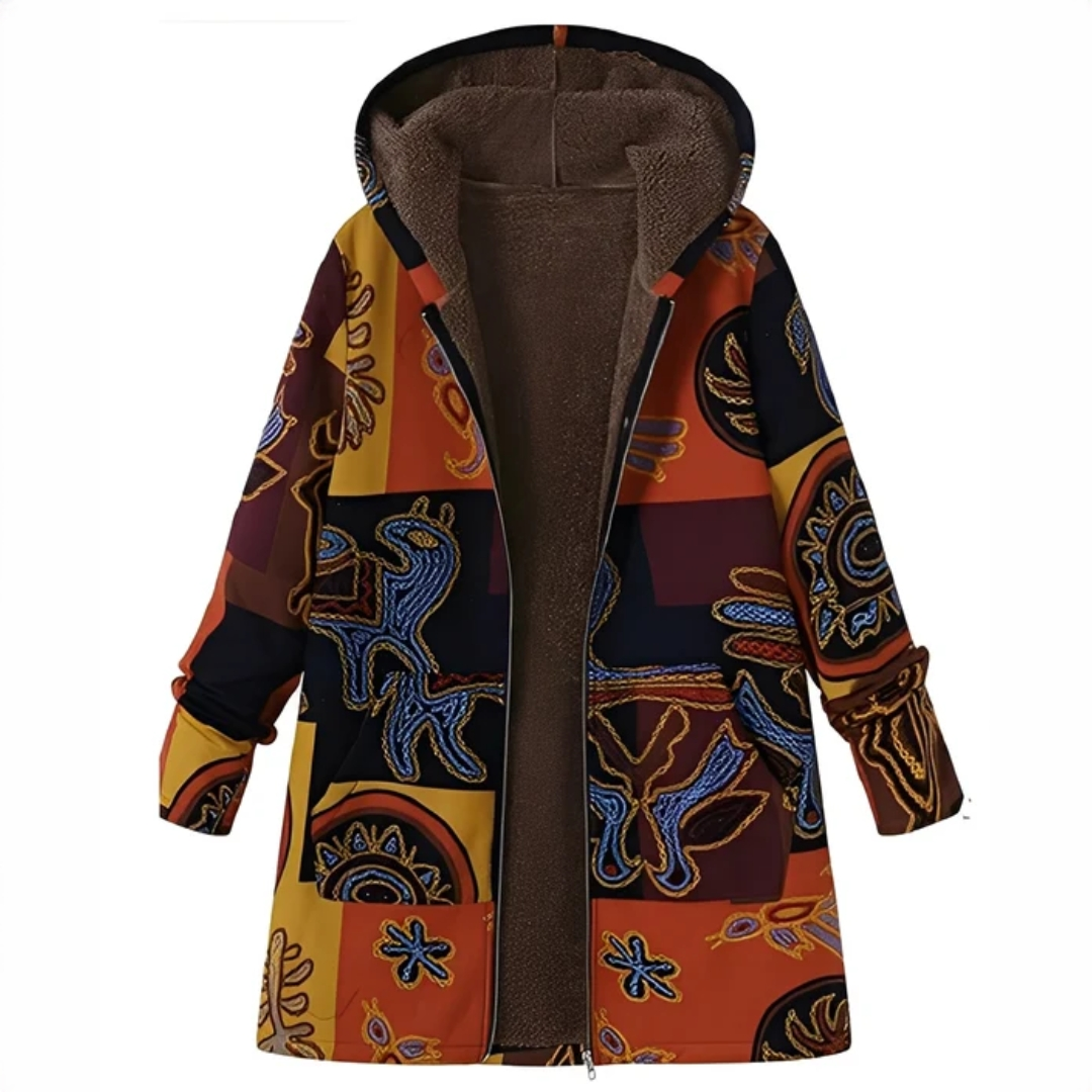 Jaslene - Klassische und warme Jacke mit Kapuze
