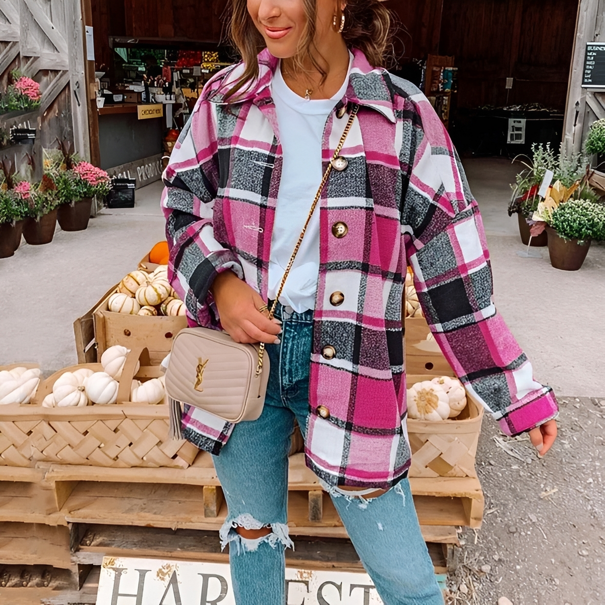 Anna - Trendiges und gemütliches Oversize-Hemd