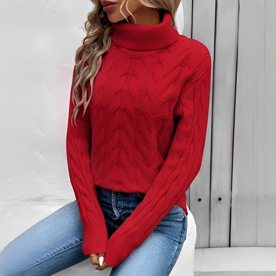 Amélie - Warmer und stilvoller Rollkragenpullover