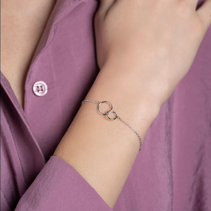Verflochtenes Ringarmband - Verflochtene Ringe
