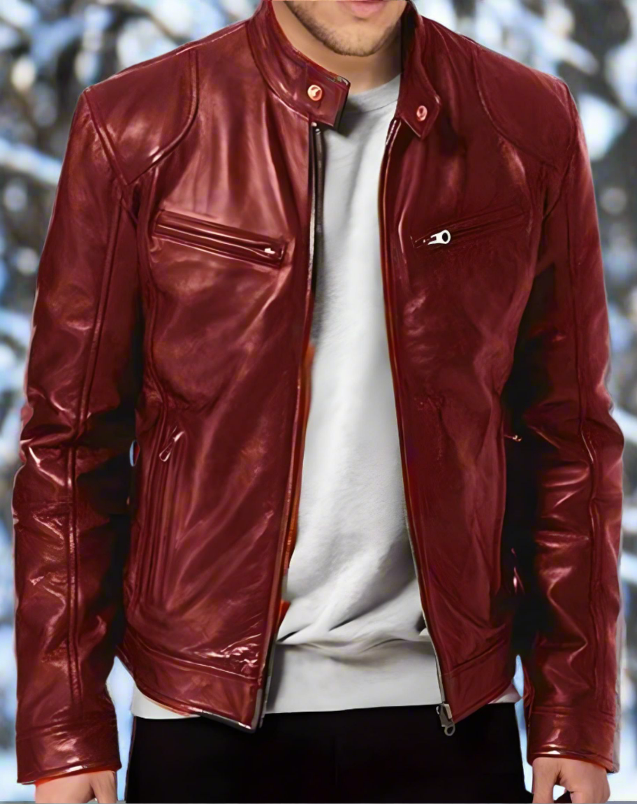 Henrik – Trendige Herren-Lederjacke