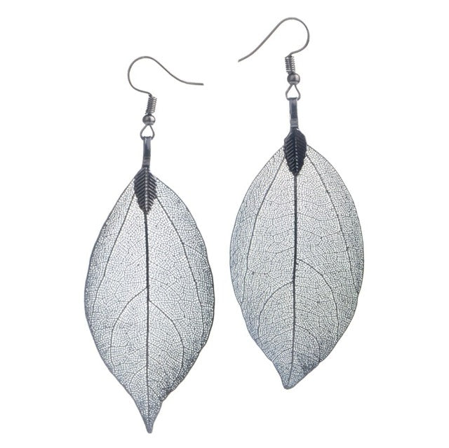 Larah – Ohrringe in Blattform im Boho-Stil