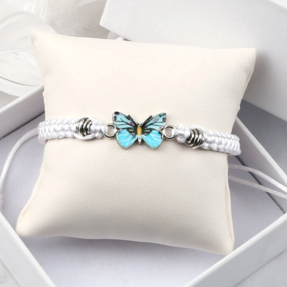 Elvina – Armband mit blauem Schmetterling