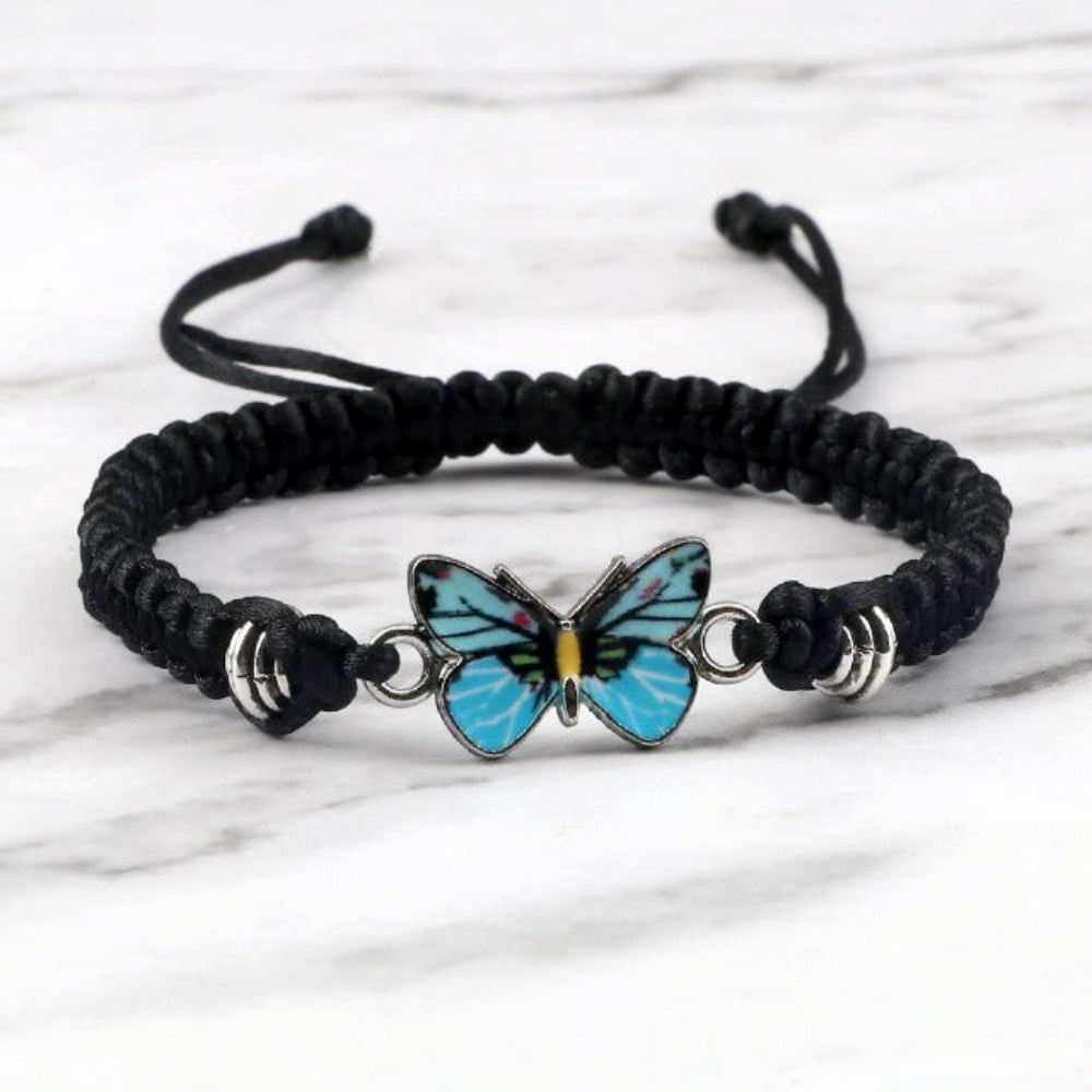 Elvina – Armband mit blauem Schmetterling